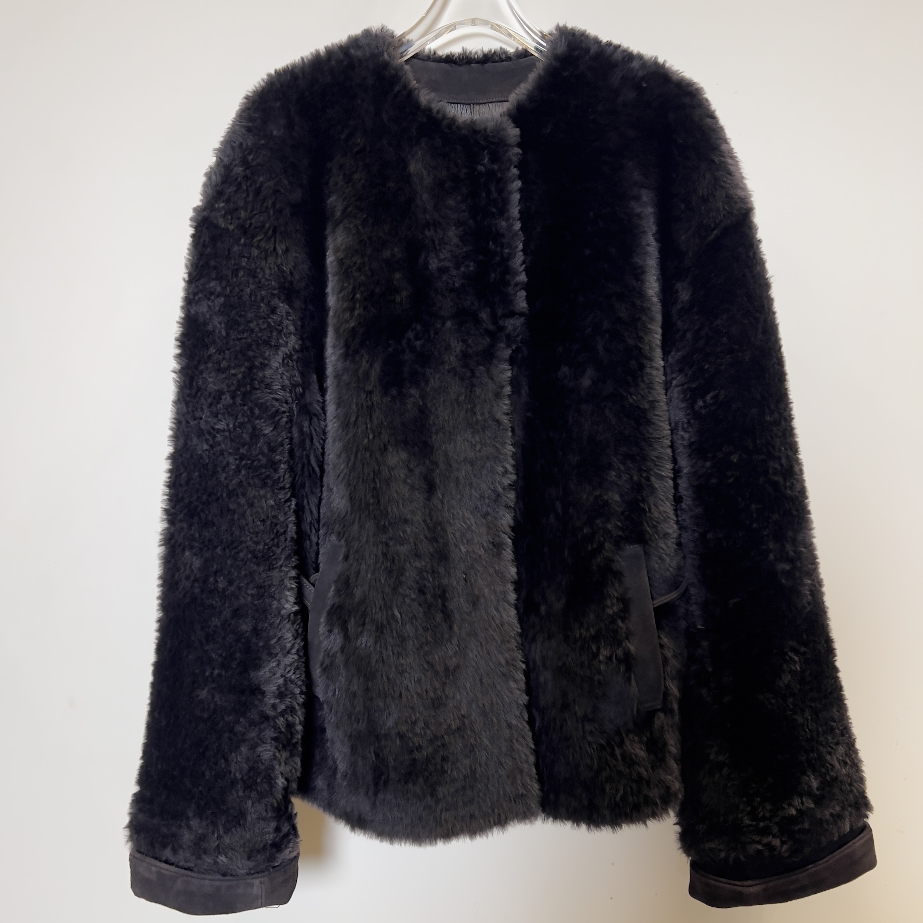 冬季新款老钱风羊毛皮毛一体外套