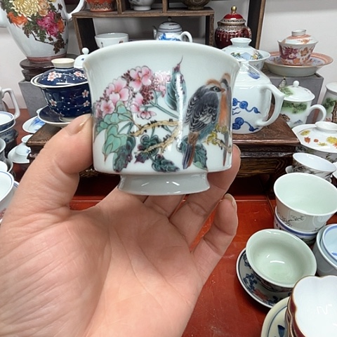 杯子飞*景德镇陶瓷主人杯