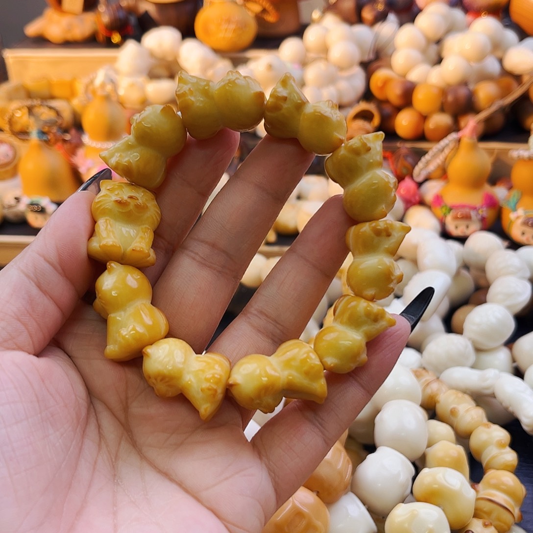 手串菩提根/象牙果老虎福利孤品