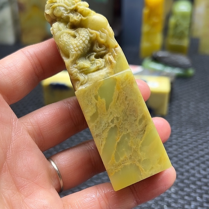 久***强青田石印章石印章石