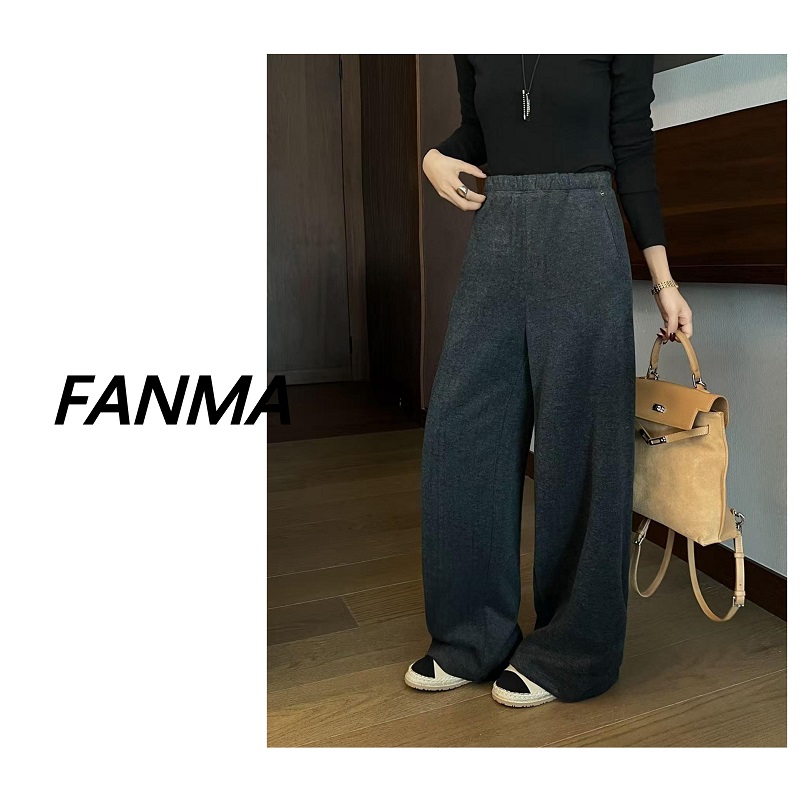 【妮妮新婚专属】冬季百搭加厚直筒裤长裤显瘦高级感F176-1760912