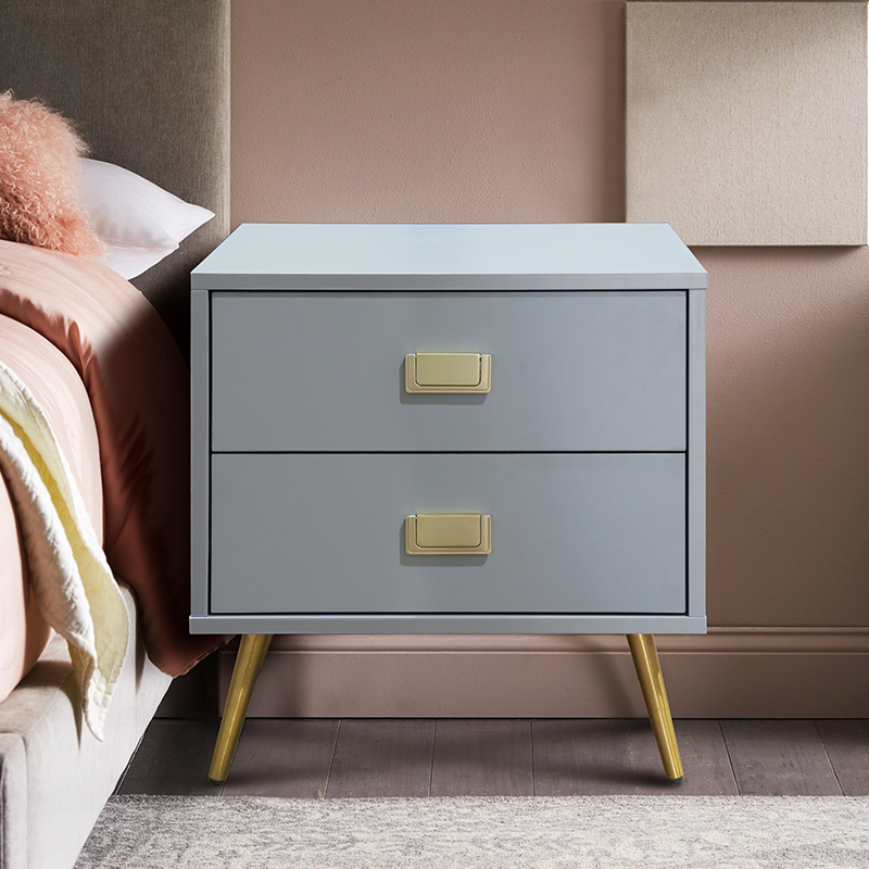 【床头柜】雅兰家用客厅卧室抽屉式抽屉柜储物床头柜简约 政府补贴）