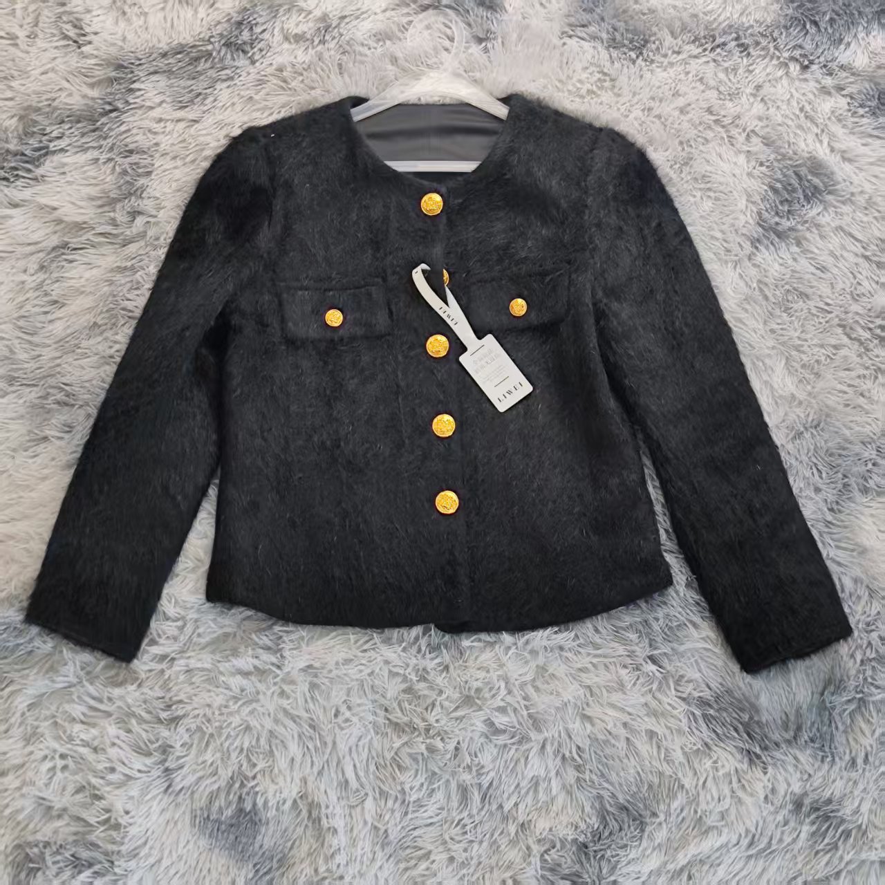 D30002南油爆款毛呢外套上衣