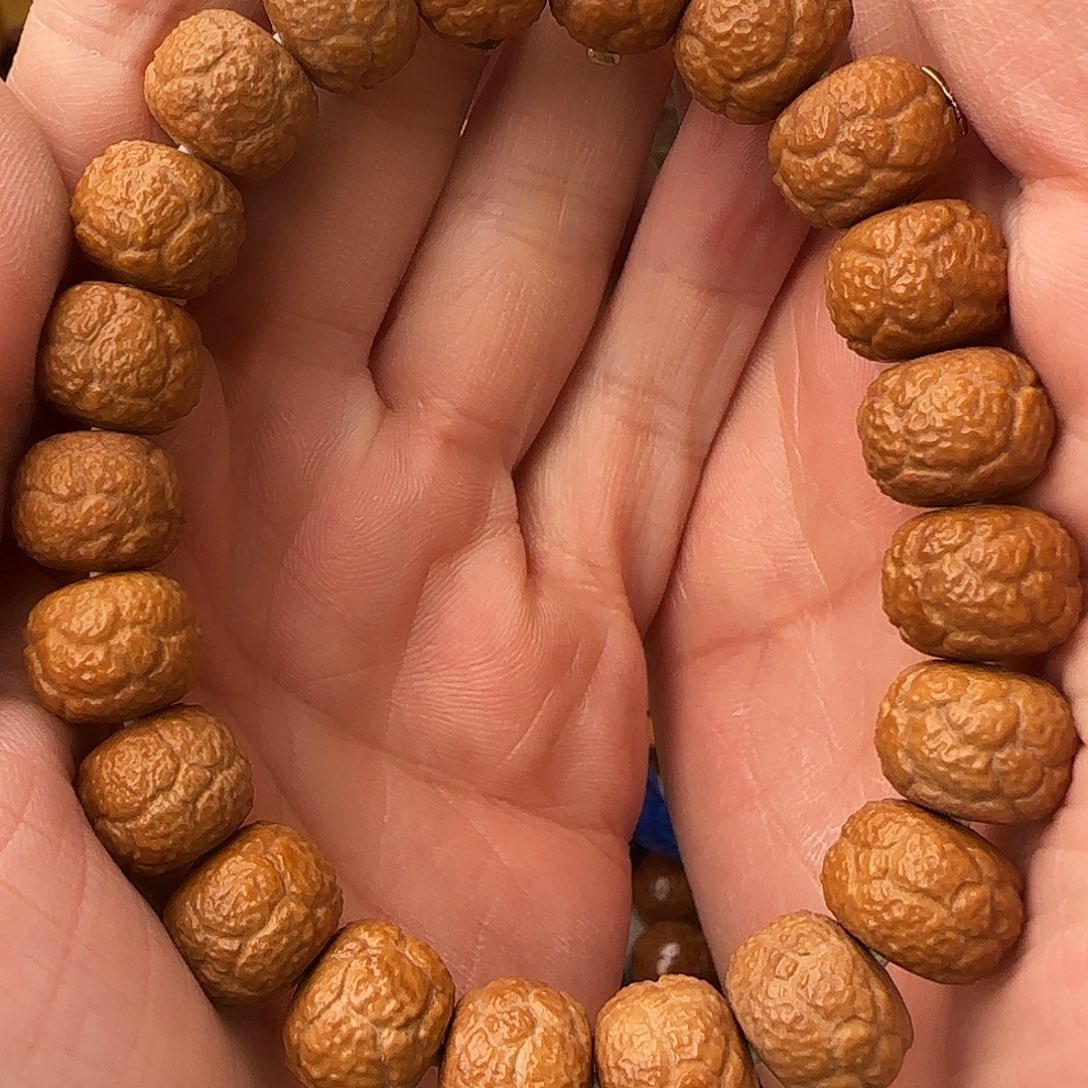 猴头核桃手串龙纹带标