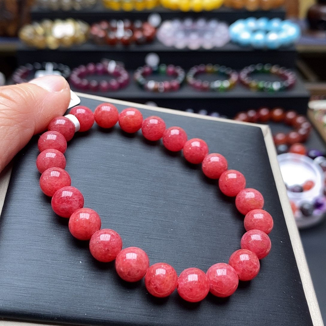 蔷薇辉石未镶嵌手链妮*呢