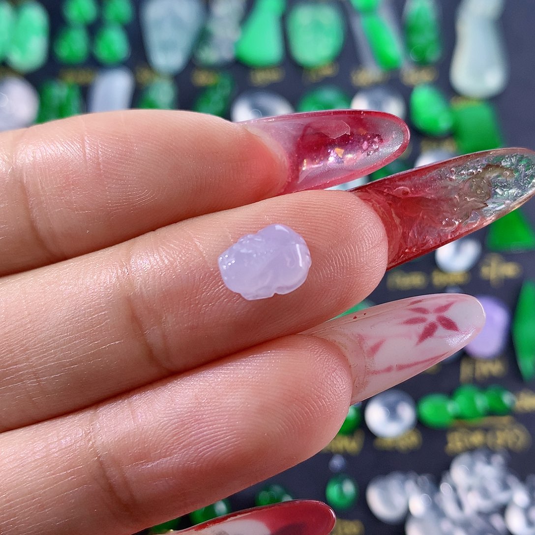 翡翠颈饰未镶嵌纯天然缅甸a货翡翠