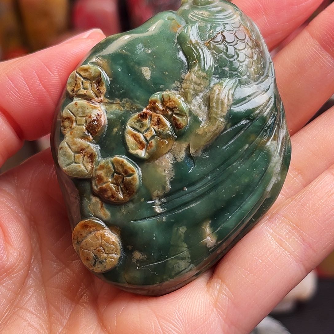 昌化石其他昌化绿手玩件