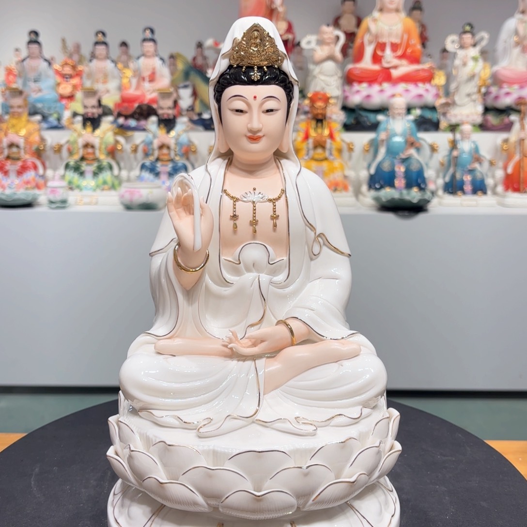 【闪购商品】摆件瓷摆件观音12吋