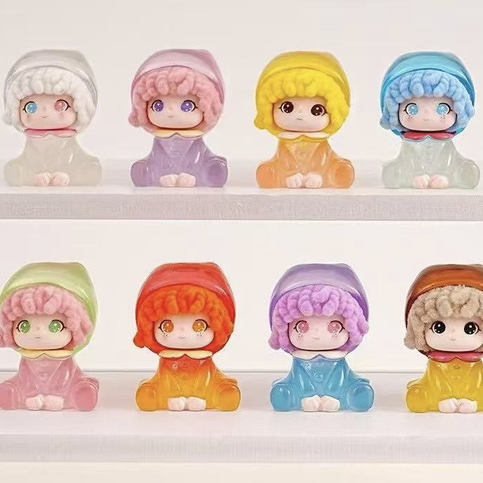 【直播拆】夜光双色芙芙萌粒diy摆件