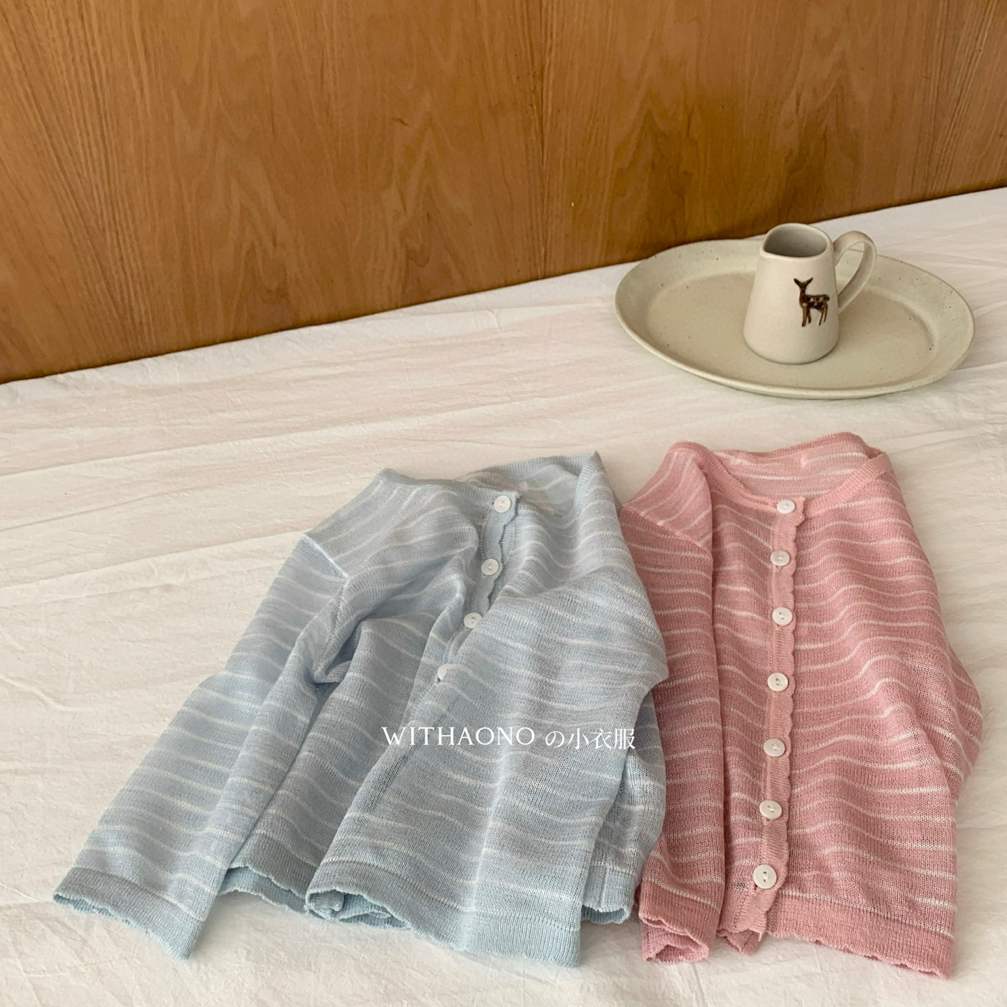 【NO退NO换】欢宝4店-AONO-2025春夏-条纹空调衫-AN25X076-编码0372