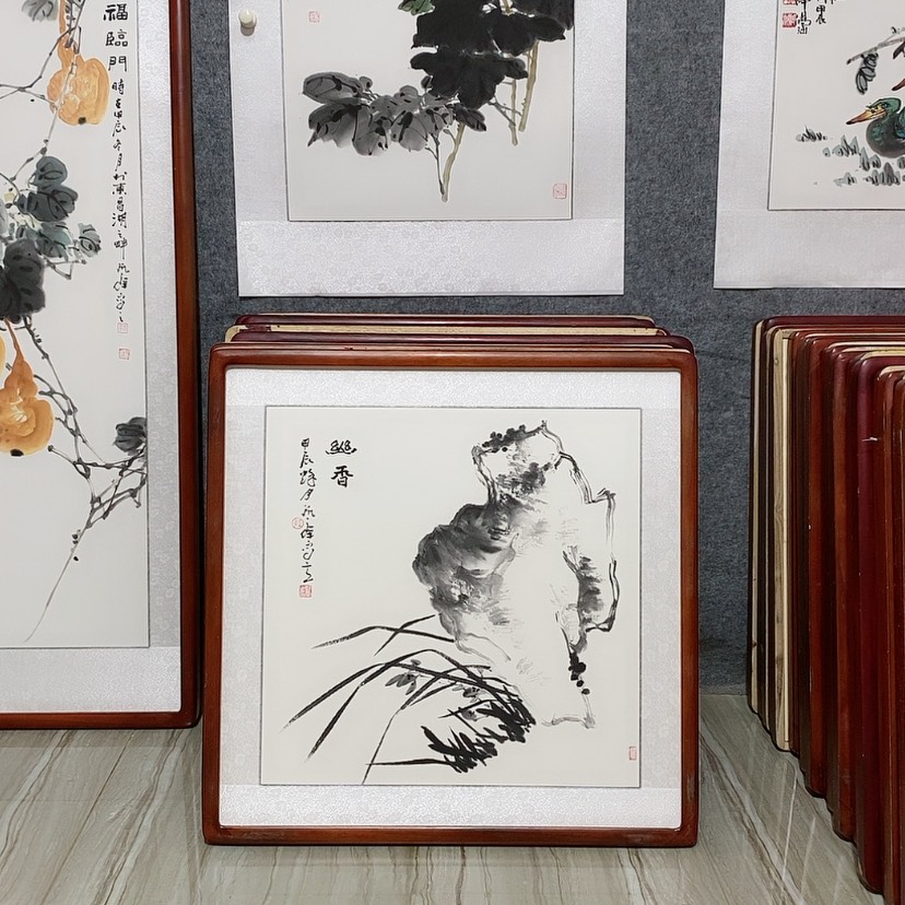 【闪购商品】国画书画作品带框65×65