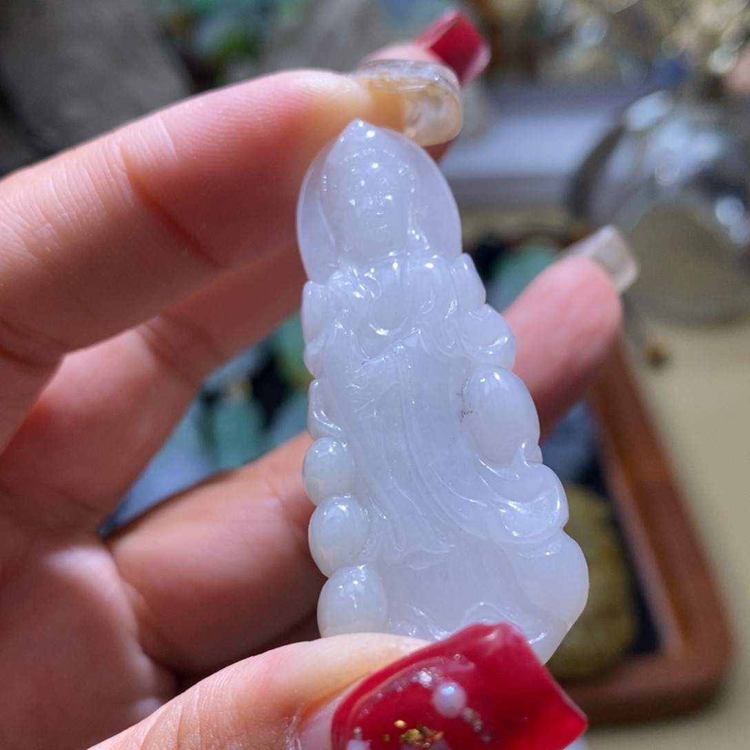 【闪购商品】翡翠颈饰未镶嵌观音