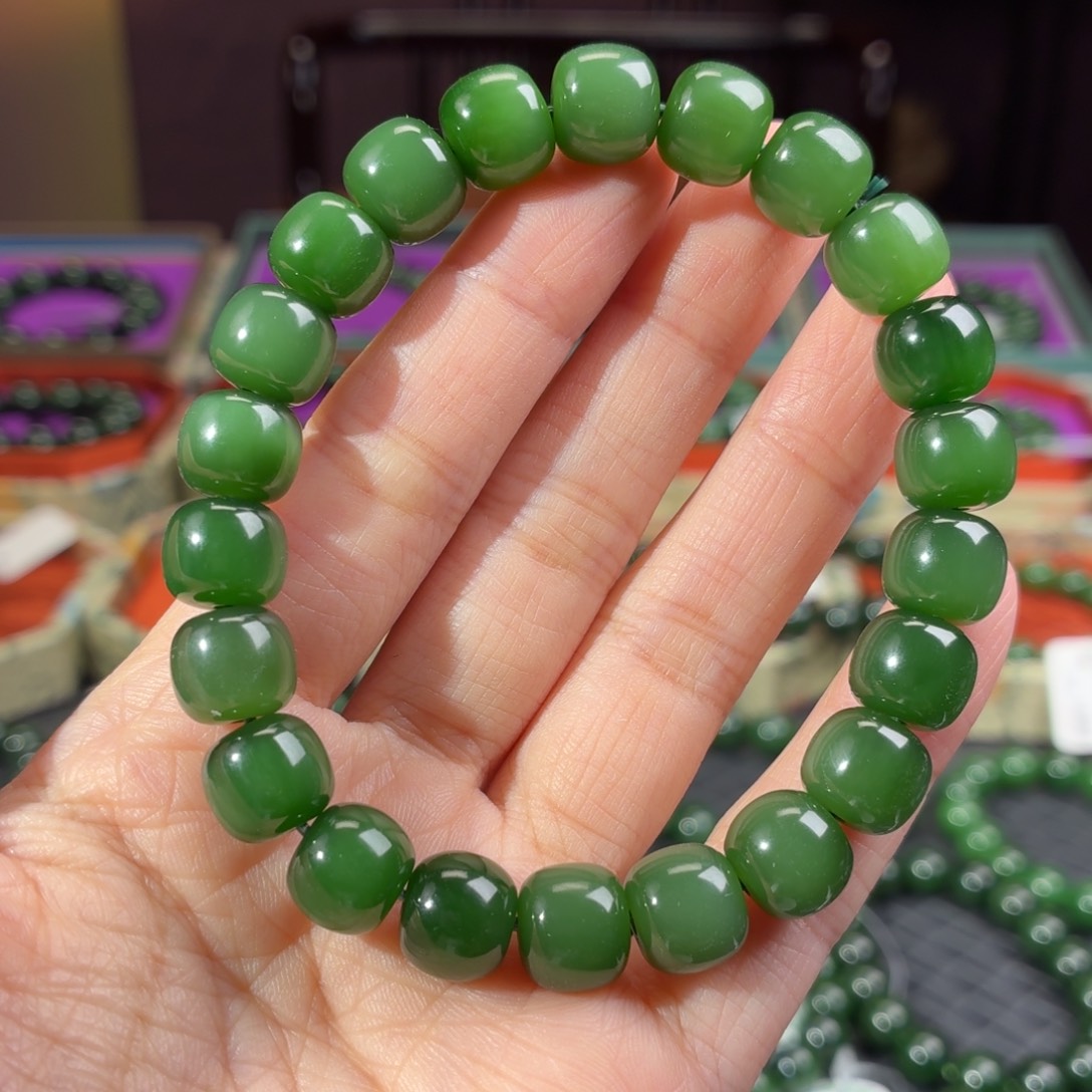 和田玉（碧玉）未镶嵌手串