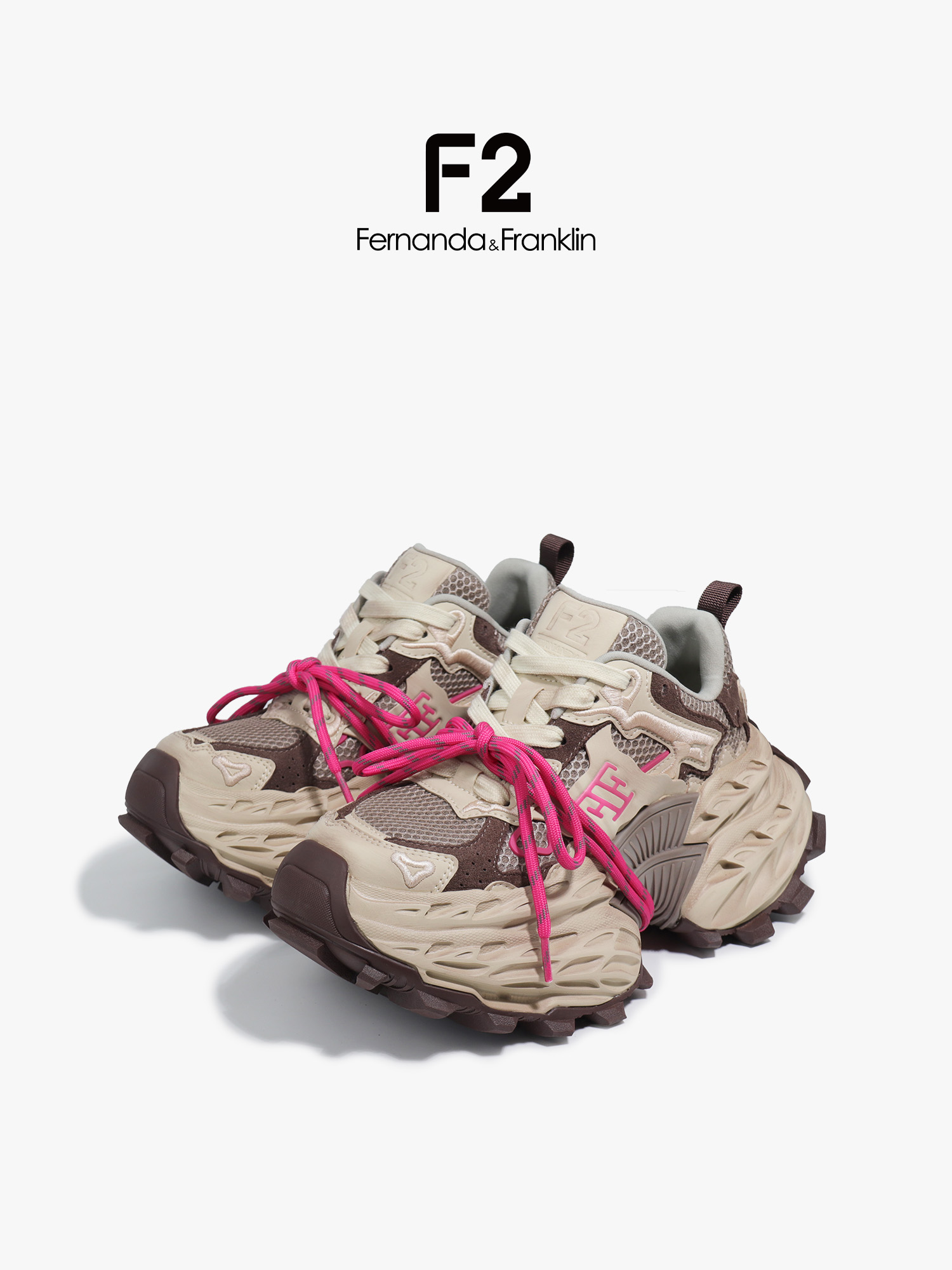 F2潮牌潮鞋文瑶四季舒适吸汗透气锁温潮流老爹鞋