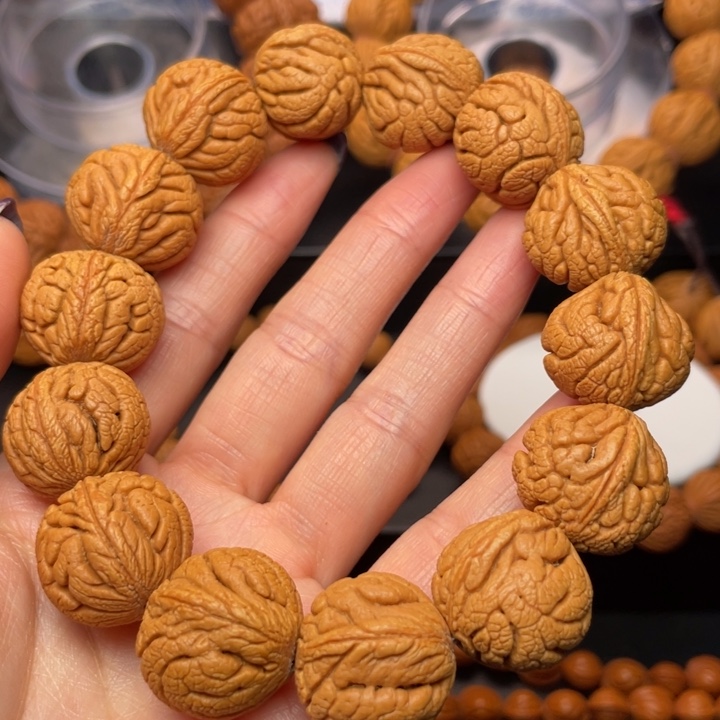 桃核手串龙纹桃核