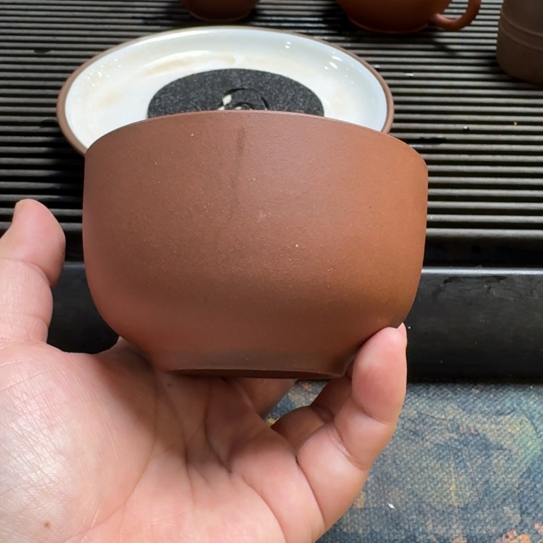 紫砂茶杯70试茶碗清水泥