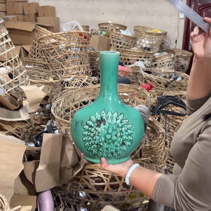 瓶高度37厘米口径5厘米微瑕捡漏