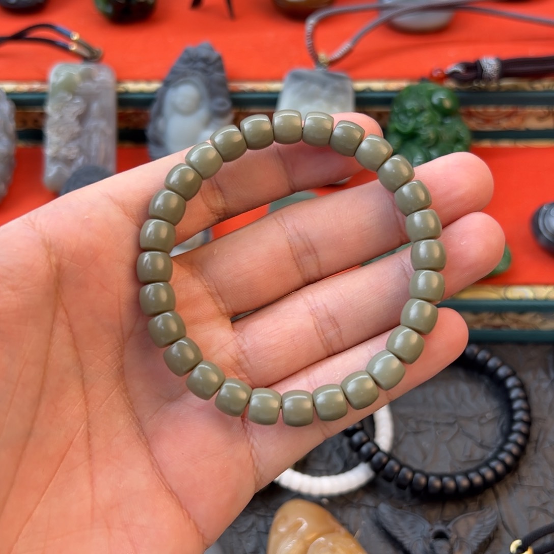 和田玉手链未镶嵌十*