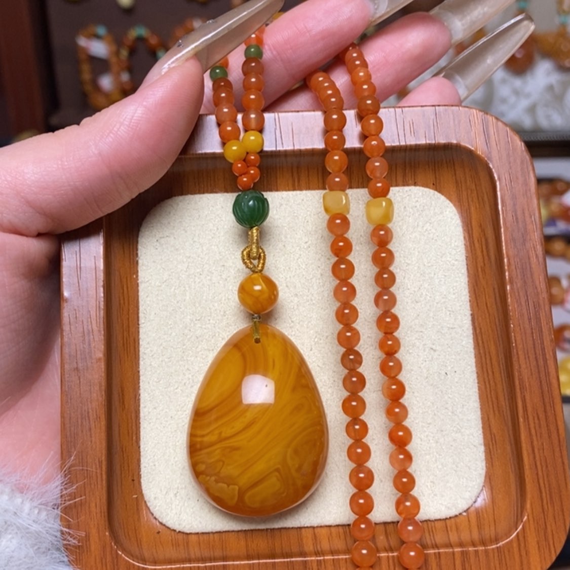 【闪购商品】蜜蜡颈饰未镶嵌项链