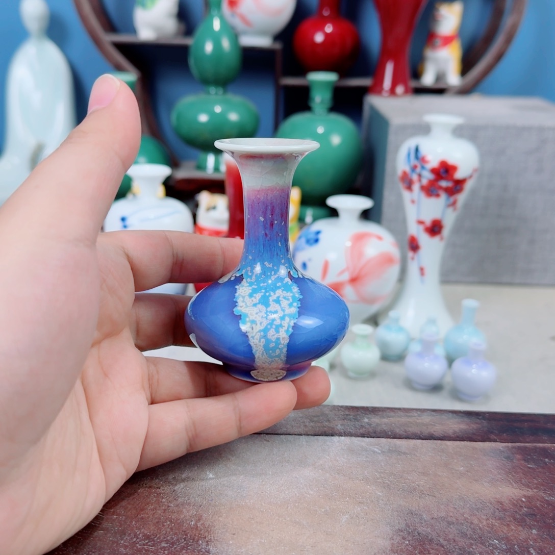 陶瓷手工小花器摆件