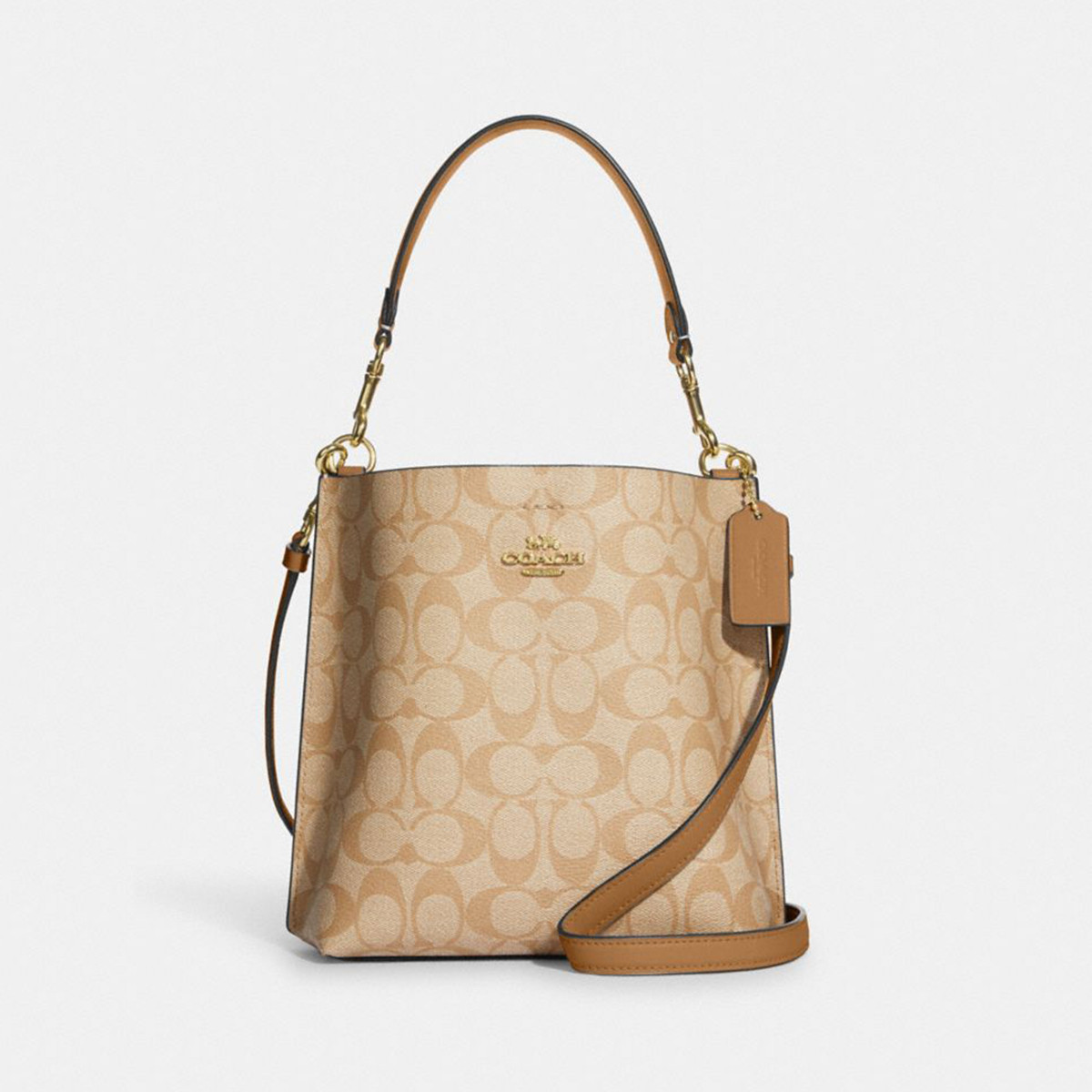 COACH｜【全国联保】蔻驰MOLLIE 22单肩斜挎水桶包CA582