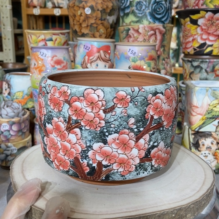 红陶景德镇艺术手绘作品