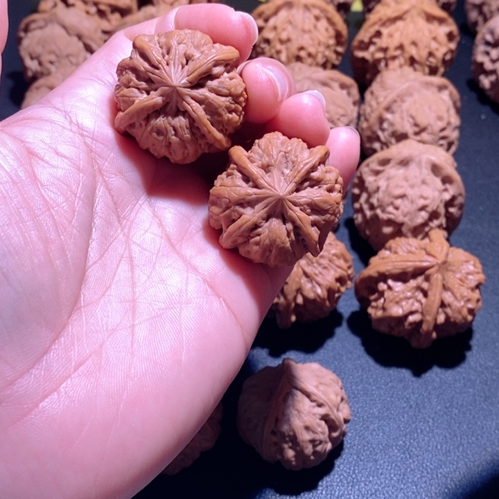 童***忆文玩核桃吊坠四棱