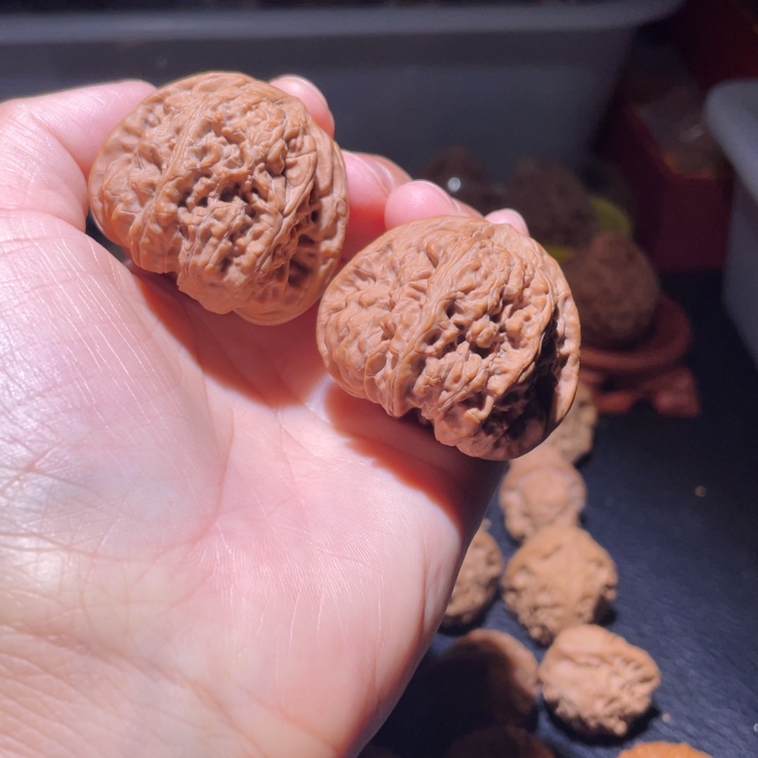 桃核吊坠41尺平谷凹底