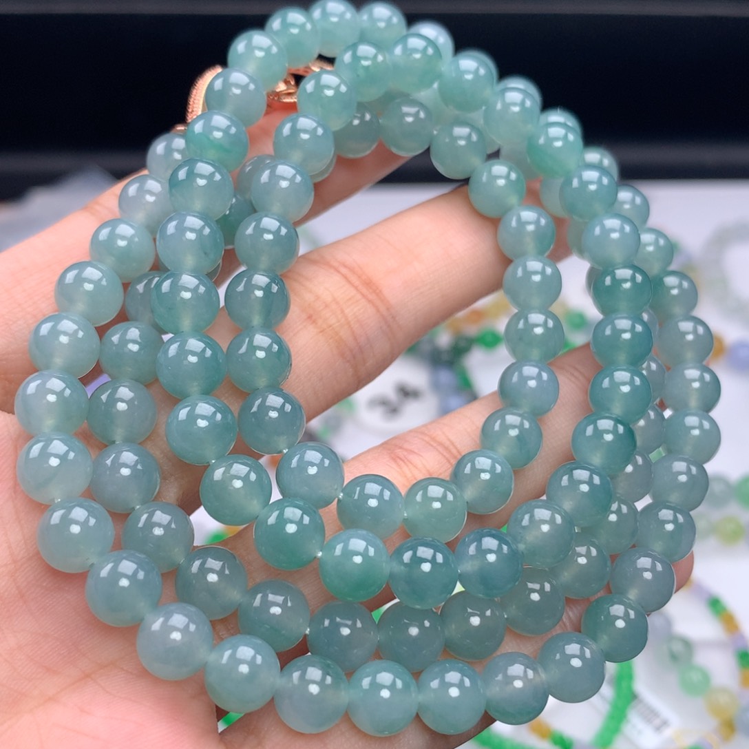 翡翠手链未镶嵌卡