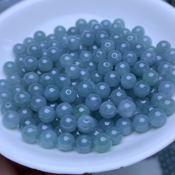 散珠翡翠卡6.5冰透蓝水15个（手链拍两单）