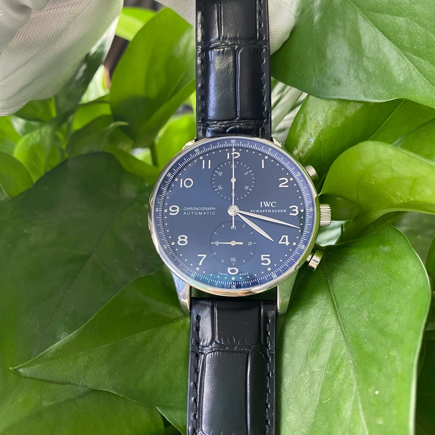 99新 IWC/万国 葡萄牙计时自动机械机芯 精钢 41 MM 单表 