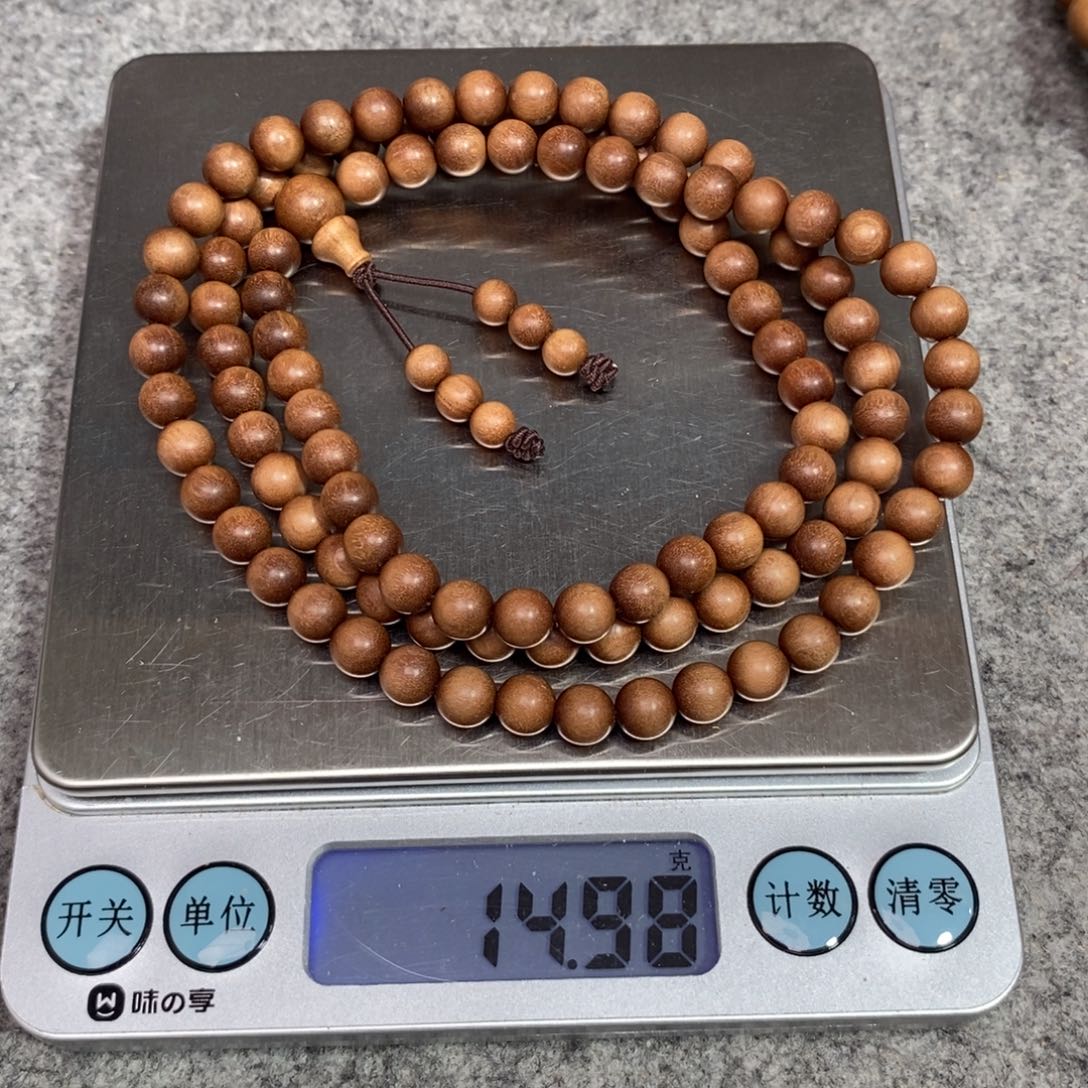 檀香木手串/手链?****行0.6x108黑沉印度老山檀香