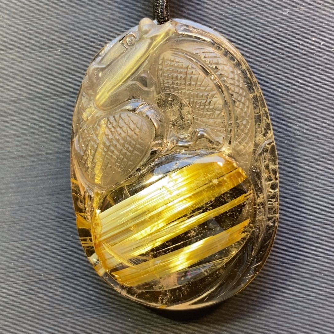 水晶颈饰未镶嵌钛晶龙