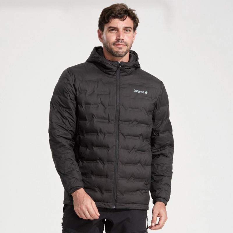 乐飞叶羽绒服男女同款无缝热压银点拒水鸭绒保暖连帽秋冬户外适用