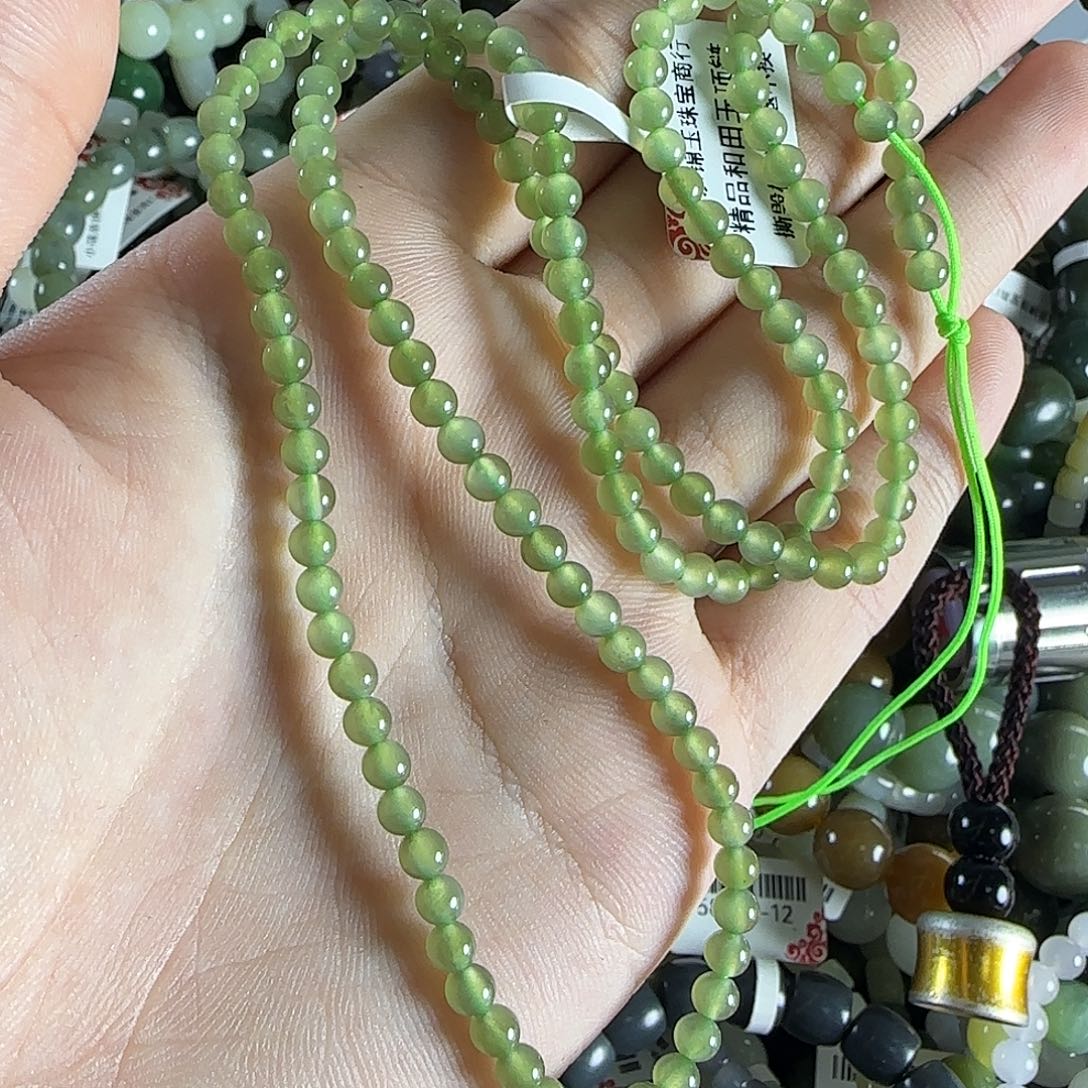 和田玉手链未镶嵌114