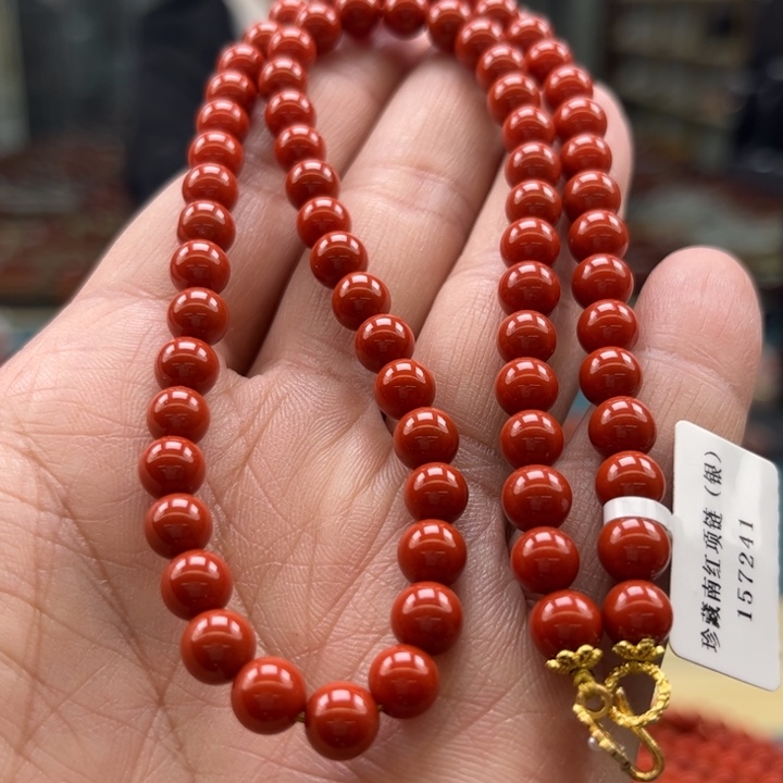 南红玛瑙手链未镶嵌