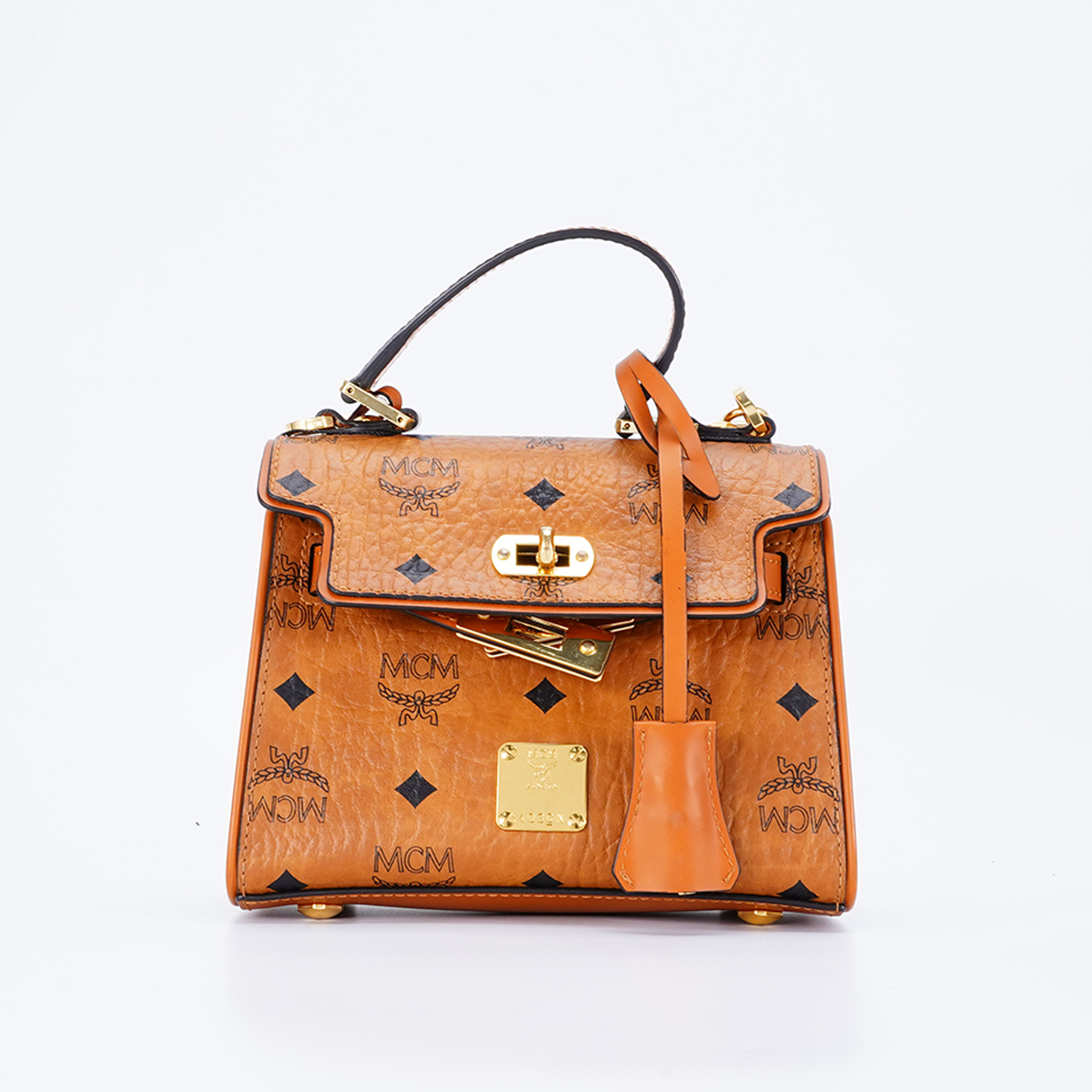 95新 MCM 【MCM专属】凯莉小号 干邑色/ BG22000081