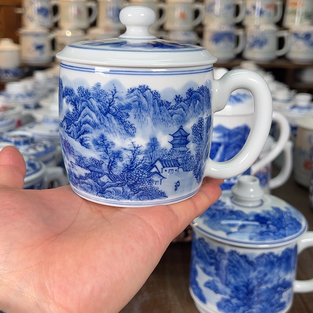 云*段景德镇陶瓷高温办公杯