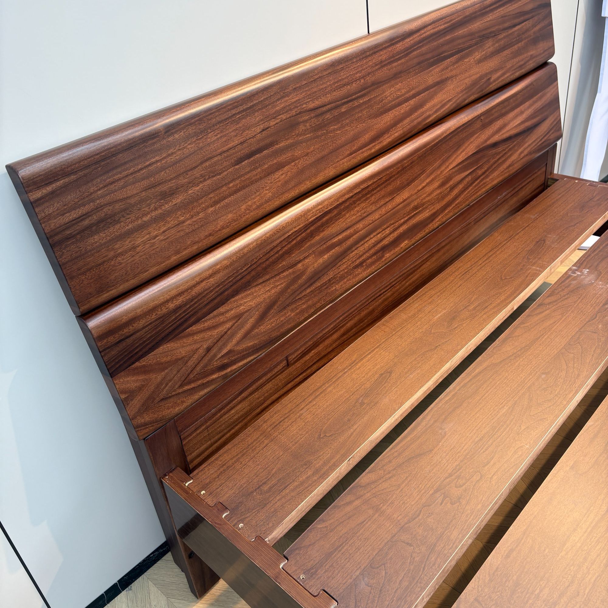 卧室家具黑胡桃实木床实木家具卧室床大床1.8米婚床双人主卧床