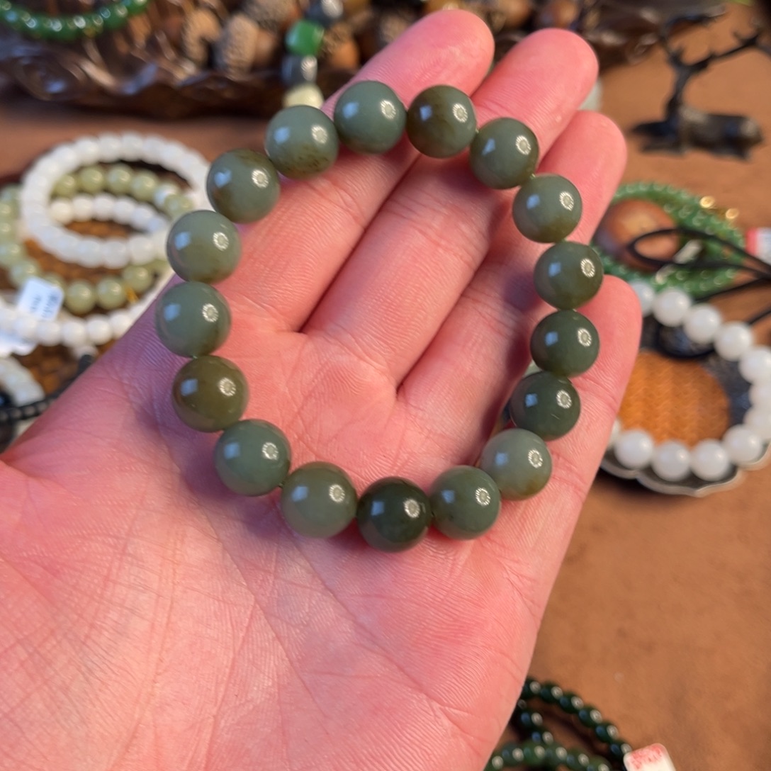 和田玉未镶嵌手链