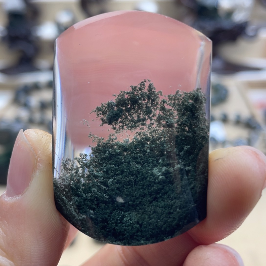 水晶颈饰未镶嵌绿幽灵聚宝盆无事牌