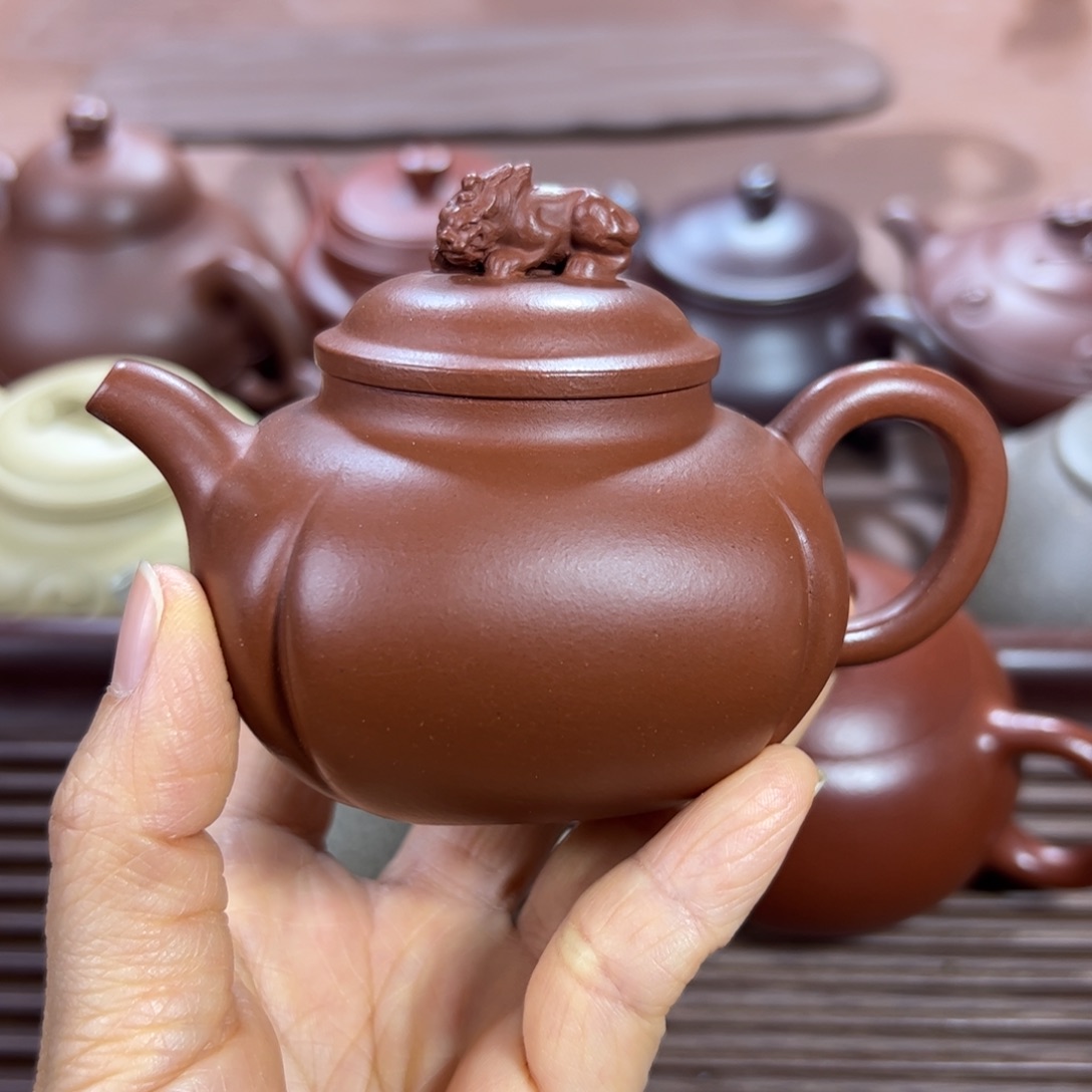 红泥茶壶红泥 貔貅 150cc