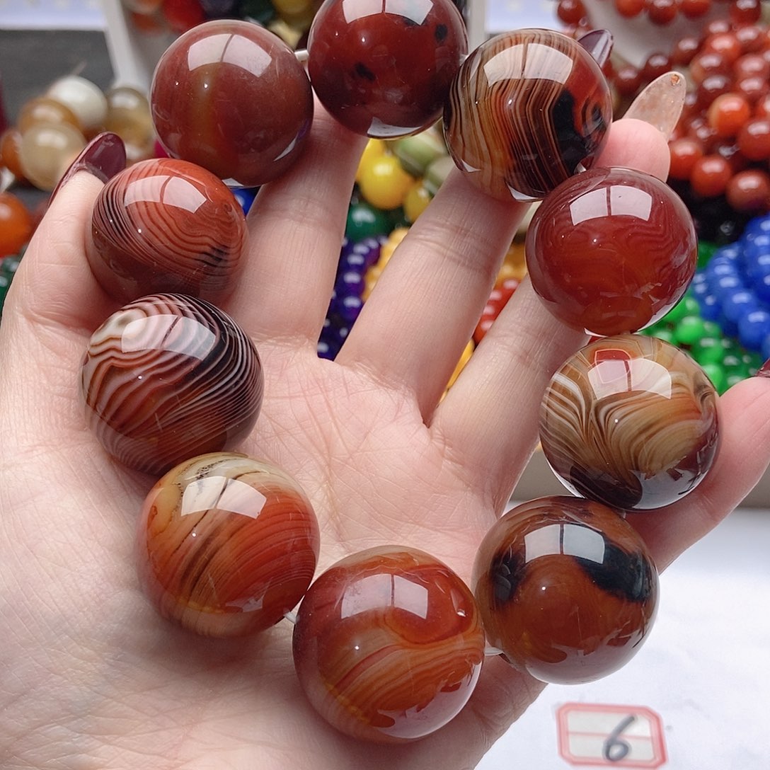 【闪购商品】玛瑙/玉髓手链未镶嵌火**发