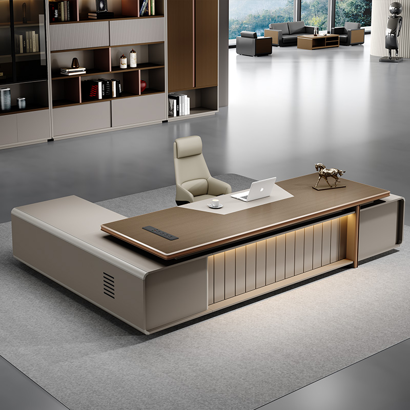 轻奢老板桌办公桌领导办公室家具大班台总裁经理桌椅组合全套