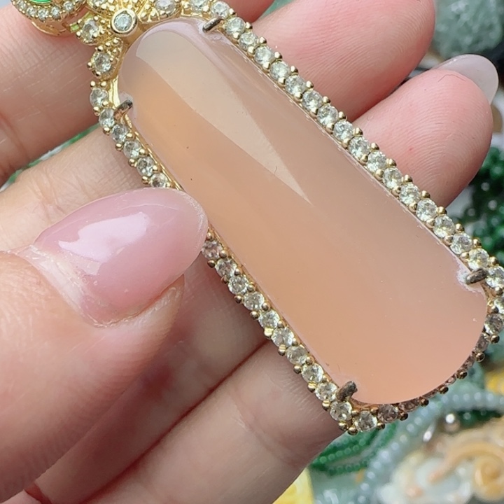 玛瑙/玉髓合金颈饰天然A货96