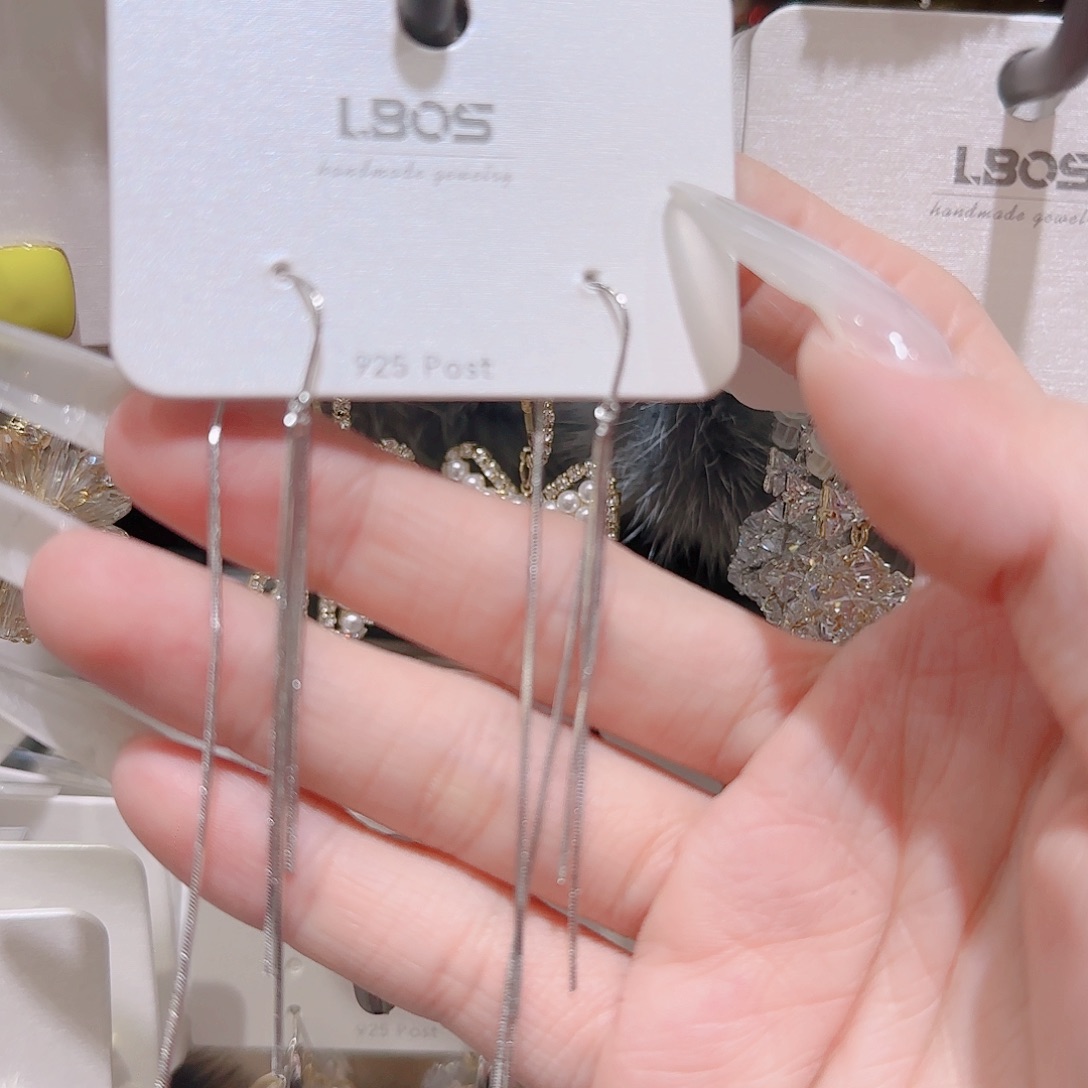 锆石铜合金925银耳环