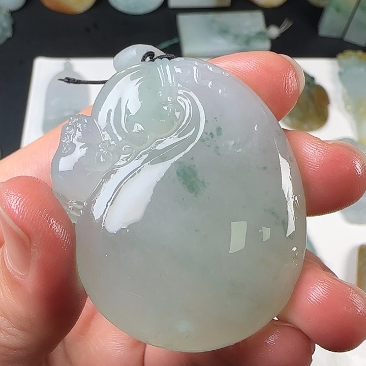 未镶嵌定制翡翠钱袋子