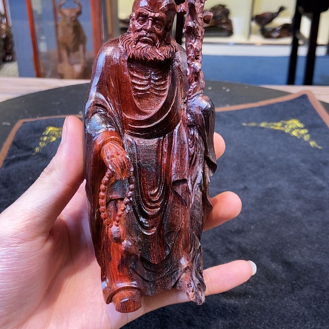 中***邦紫檀木类端景台手串