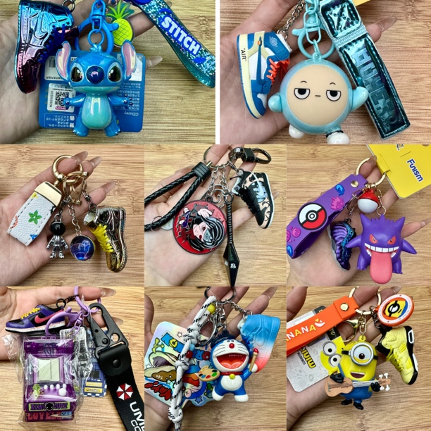 【11-20端】潮流个性简约可爱卡通钥匙扣情侣挂件高级生日礼物