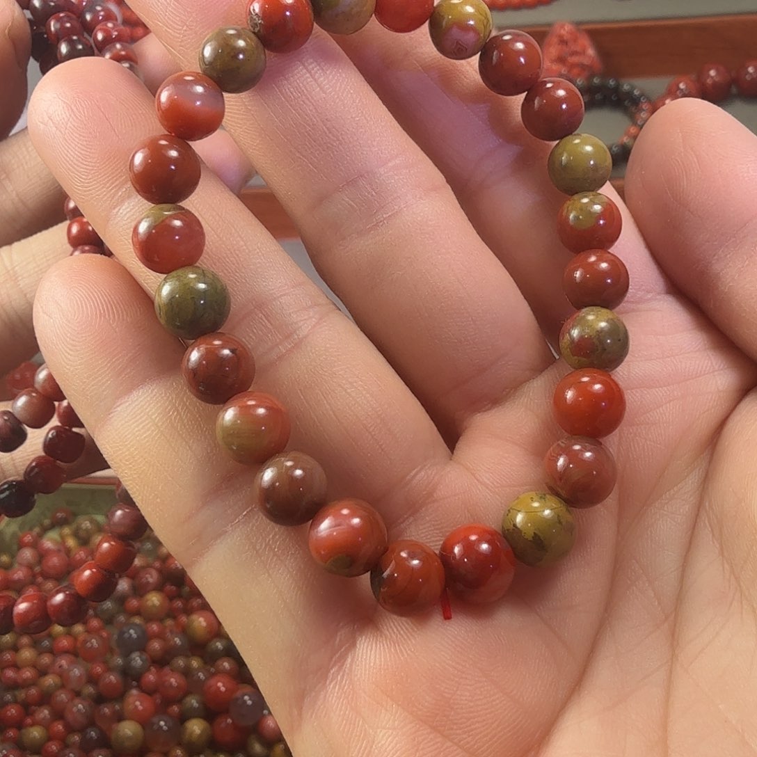 南红玛瑙未镶嵌手链